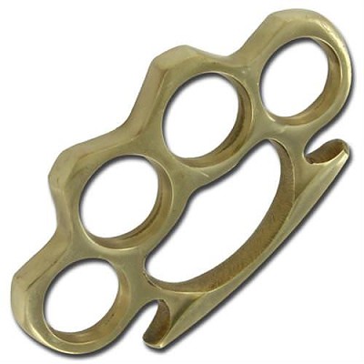 100 % Real Genuine Brass Buckle Knuckles & Paperweight | Spy Tool